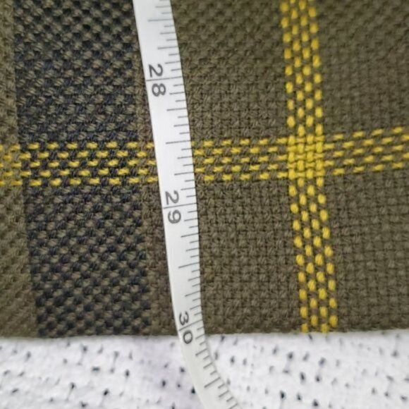 Jones New York 100% Wool Sz. 10‎ Army Green & Gold Buttoned Lined Blazer - Picture 9 of 12